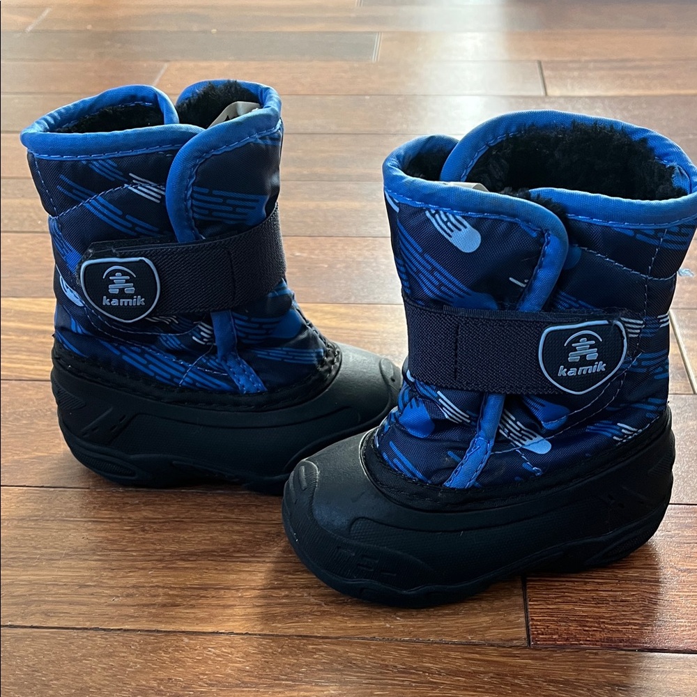 Kamik Kids' Navy and Black Snow Boots